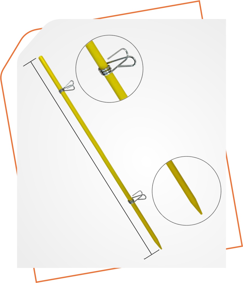 Cerca eletrica de GFRP Cerca eletrica de GFRP