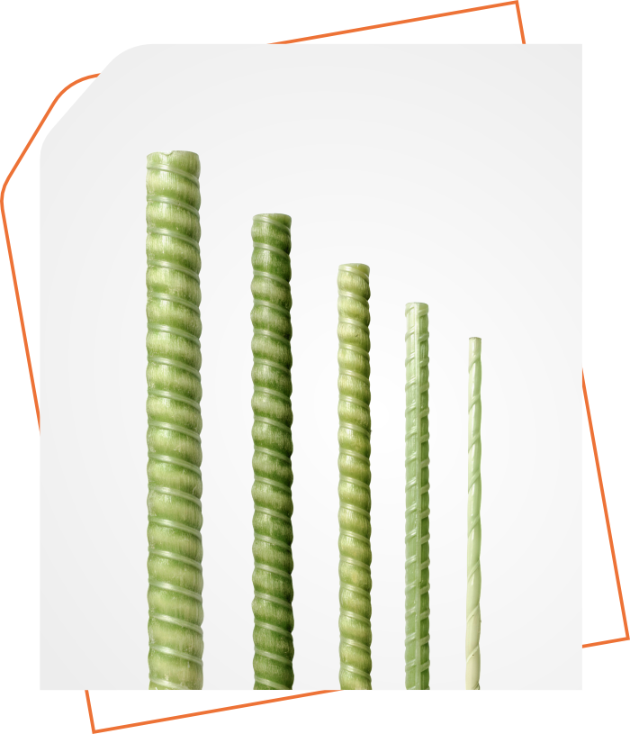 vergalhao de fibra de vidro GFRP